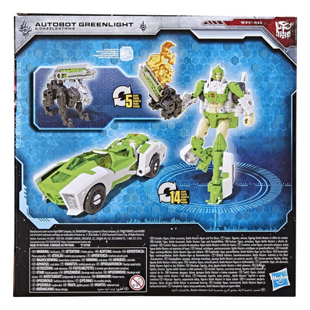 Transformers Generations War for Cybertron: Siege Deluxe Class Action Figure WFC-S15 Autobot Greenlight & Battle Masters Dazzlestrike