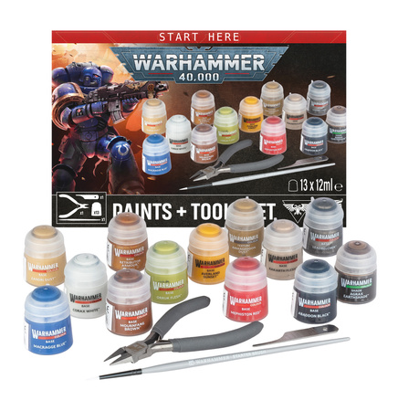 Warhammer 40.000 Paints plus Tools Set