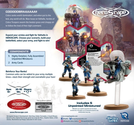  G.I. JOE Heroscape: COBRA Troopers & COBRA Flight Pod Common Army Expansion