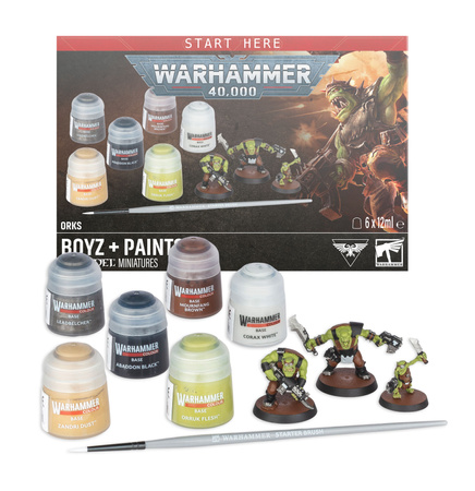 Warhammer 40.000 Orks: Boyz plus Paints