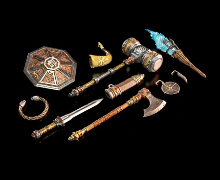 Mythic Legions: Rising Sons Action Figure Accessorys Dwarf Weapons