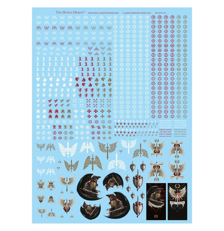 Warhammer The Horus Heresy: Legiones Astartes Dark Angels Legion Transfer Sheet