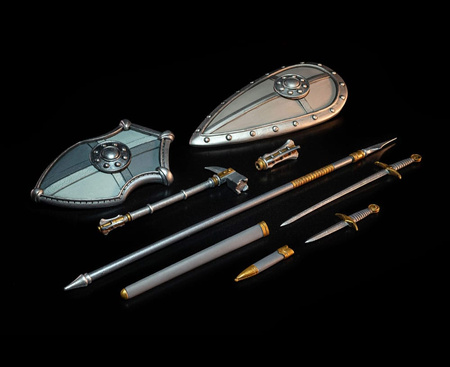 Mythic Legions Knights of Earthyron Weapons Pack