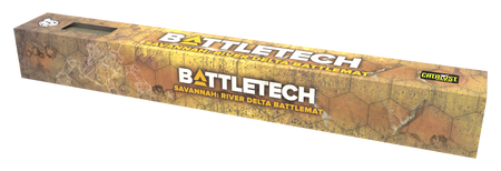 Battletech Battlemat Savannah: River Delta & City Ruins