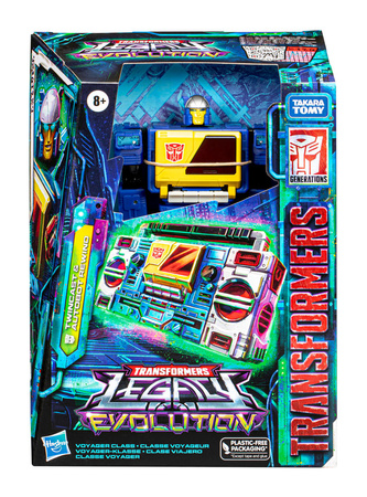 Transformers Generations Legacy Evolution Voyager Class Twincast and Autobot Rewind