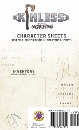 Kinless: Character Sheets