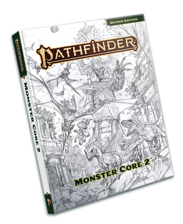 Pathfinder Monster Core 2 Sketch Cover