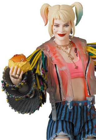 Birds Of Prey MAF EX Action Figure Harley Quinn Caution Tape Jacket Ver. 15 cm