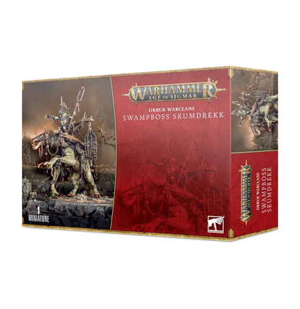 Age of Sigmar Orruk Warclans: Swampboss Skumdrekk /  Snatchaboss on Sludgeraker Beast