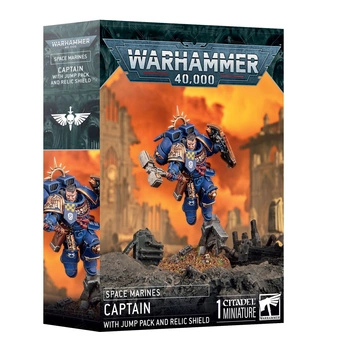 Warhammer 40.000 Space Marines: Captain with Jump Pack and Relic Shield